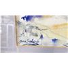 Image 2 : FRAMED WATERCOLOUR ON CANVAS BY JANE SALONIO OF GREEK DOORWAY 18" X 22"