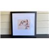 Image 1 : FRAMED LIMITED EDITION HAND-PULLED SERIGRAPH PRINT "SWAN-TIHL UN IV" BY APRIL WHITE