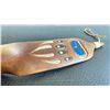 Image 2 : NORTHWEST COAST FIRST NATIONS CARVED RED CEDAR EAGLE FEATHER APPROX. 14" X 2"
