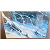 Image 2 : ROBERT BATEMAN "COUGAR IN THE SNOW" FRAMED PRINT (17" X 13" FRAMED)