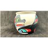 Image 1 : HAND SCULPTED & PAINTED FIRST NATIONS POT BY STEWART JACOBS TITLED "SEA SERPENT & KILLERWHALE"
