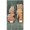 Image 1 : 2 HAND CARVED FIRST NATIONS PLAQUES BY RICHARD KRAWCHUCK