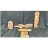 Image 1 : 5 HAND CARVED FIRST NATIONS PLAQUES & ARTWORK BY VARIOUS ARTISTS