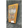 Image 3 : 3 HAND CARVED FIRST NATIONS PLAQUES BY VARIOUS ARTISTS