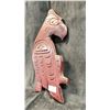 Image 2 : HAND CARVED FIRST NATIONS PLAQUE BY BILL MATILPI 14" X 7.5"