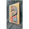 Image 2 : HAND CARVED FIRST NATIONS PLAQUE BY CHRIS JOHN 11.5" X 7"