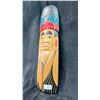 Image 2 : HAND CARVED FIRST NATIONS PLAQUE BY RICHARD KRAWCHUCK TITLED "CHIEF & EAGLE HAT" 15" X 4.5"