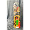 Image 2 : HAND CARVED FIRST NATIONS PLAQUE BY RICHARD KRAWCHUCK TITLED "CHIEF, EAGLE & SEA LION" 13.5" X 4.5"