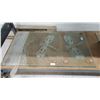 Image 1 : 2 BUTTERFLY MOTIF GLASS DOOR PANELS