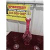 Image 2 : Ruby Decanter, 6 Goblets 