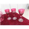 Image 5 : Ruby Decanter, 6 Goblets 