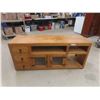Image 1 : Pine TV Stand 63'' x 19 1/2'' x 27'' 