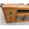 Image 4 : Pine TV Stand 63'' x 19 1/2'' x 27'' 