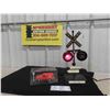 Image 1 : Railway Crossing Display Lights Up + Sound , Diecast Panel 