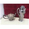 Image 9 : Silver Plated Trays, Coffee/Tea Pots, Cream and Sugar &