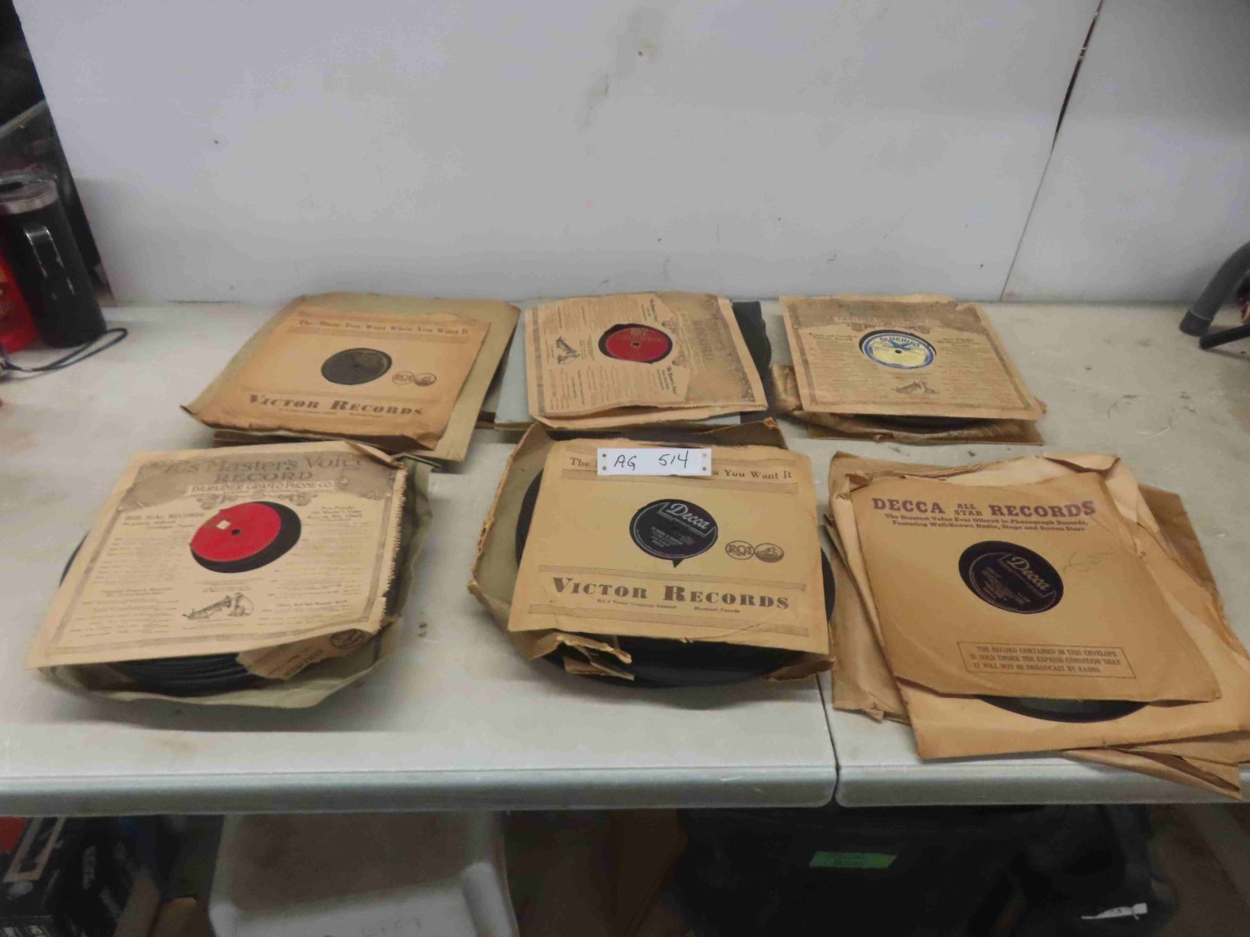 Large Collection of 78 RPM Records