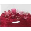 Image 1 : 7pcs Vintage Cranberry Glasses