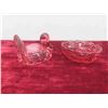 Image 5 : 7pcs Vintage Cranberry Glasses
