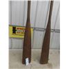 Image 2 : Set of Wood Oars 84'' Long