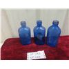 Image 1 : 3 Philips Milk Magnetic Cobalt Bottles (Vintage)
