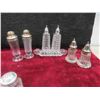 Image 2 : Vintage Cut Crystal Salt/Pepper Shakers, Some with  