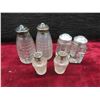 Image 3 : Vintage Cut Crystal Salt/Pepper Shakers, Some with  