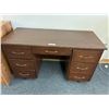 Image 1 : *OFFSITE* Double pedestal desk 48”w x 20.5”d x 29”h (with casters)