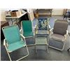Image 1 : *OFFSITE* 4 lawn chairs and folding stool (5 pieces)