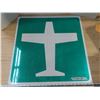 Image 1 : Airport ahead sign 23.5"x23.5"