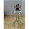 Image 3 : 2 coal oil glass lamp with chimney