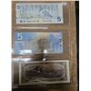 Image 2 : 2 CANADIAN 5$ BILLS 1986/2002. 1-10$ BILL 1954