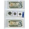Image 1 : 1973 2 X 1$ BILL/1$ COIN/50c COIN/25 c COIN WITH RCMP.