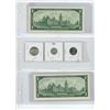 Image 2 : 1967 CANADIAN CURRENCY. 2 X 1$ BILLS/25 c/10 c/5 c.