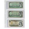 Image 1 : 3 CANADIAN 1$ BILLS 1954/1967/1973