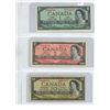 Image 1 : 1954 CANADIAN BILLS 1$/2$/20$