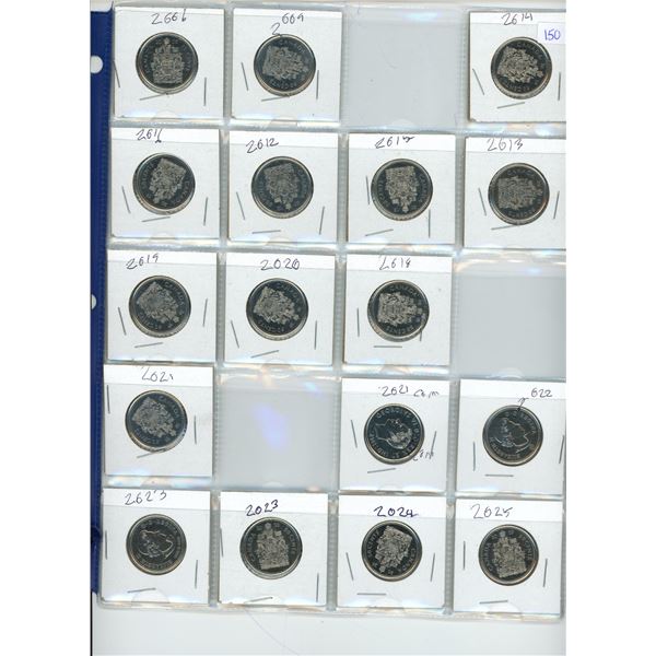 CANADIAN 50 c PIECES 1968-2025