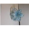 Image 1 : ART GLASS FLOWER, MURANO STYLE LILY, BLUE