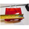 Image 7 : VINTAGE HAND BLOWN ART GLASS RUBY RED HANDBAG