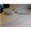 Image 1 : 2 DYNAWRE PYR-O-REY MILK GLASS CASSEROLE DISHES