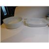 Image 3 : 2 DYNAWRE PYR-O-REY MILK GLASS CASSEROLE DISHES