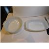 Image 4 : 2 DYNAWRE PYR-O-REY MILK GLASS CASSEROLE DISHES