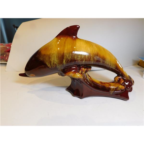 BLUE MOUNTAIN POTTERY DOLPHIN FIGURINE
