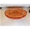 Image 3 : IMPERIAL GLASS NUCUT RELISH DISH, PINK DEPRESSION GLASS SAWTOOTH PATTERN