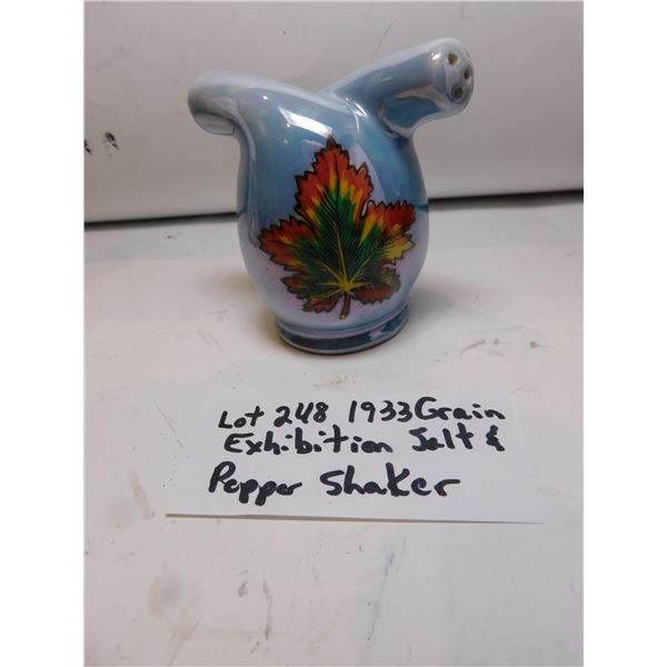 1933 GRAIN EXHIBITION SALT AND PEPPER SHAKER