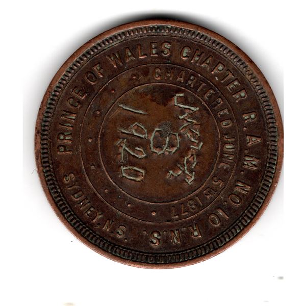 1920 PRINCE OF WALES CHAPTER, NOVA SCOTIA, MASON PENNY
