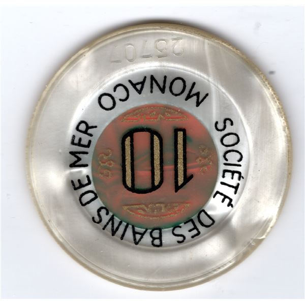 VINTAGE, MAONACO 10 FRANC CHIP