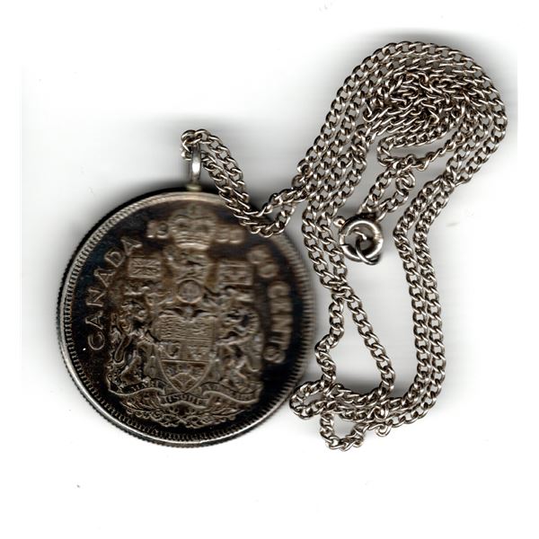 1963 50 CENT ON STERLING CHAIN