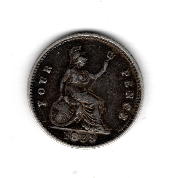 1839 BRITISH FOUR PENCE