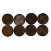 Image 2 : 8 WORN VINTAGE BRITISH PENNIES, VICTORIA, AND EDWARD