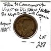 Image 2 : 1885 COMMEMORATIVE TOKEN VICTORIA & ALBERT VISIT NAPOLEON III AND EUGENIE